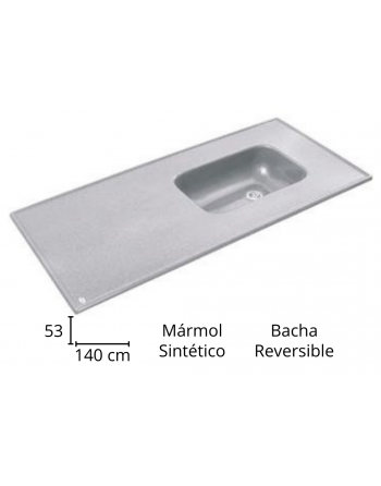 Mesada 141x53 SIN socalo...