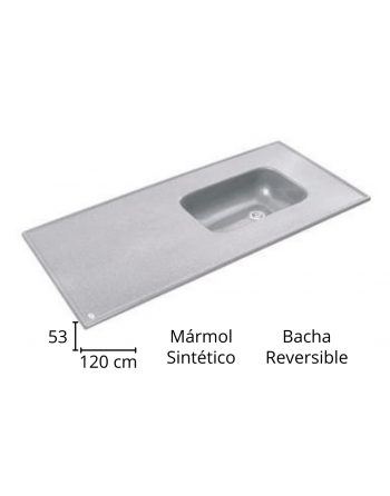 Mesada 121x53 SIN socalo...