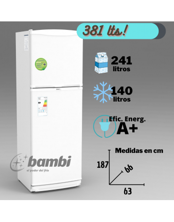 Heladera Bambi 2F1800 Blanca 