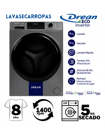 Lavasecarropas Drean 8kg...