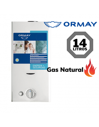 Calefon Ormay 14lts Blanco...