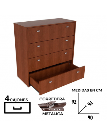 Comoda 4 cajones NATURE...