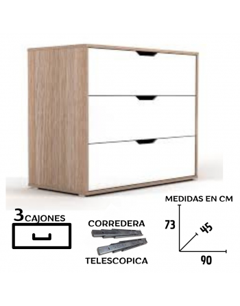 Comoda Europa 3 cajones -...