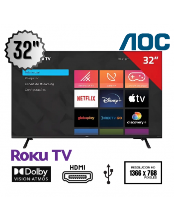 Smart TV AOC 32" Roku...