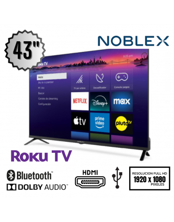 Smart TV 43" Noblex - Roku...