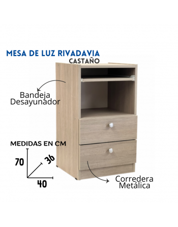 Mesa de Luz c/desayunador y...