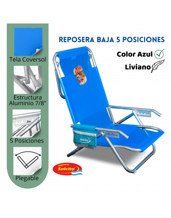 Reposera Solcito 3025, 5...