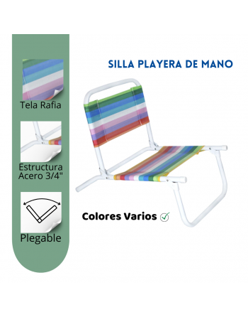 Silla playero de mano...