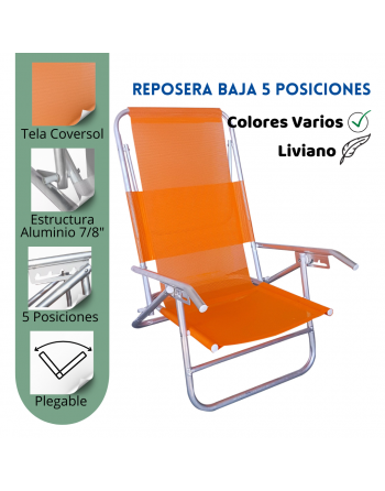 Reposera Marfil Baja 5...