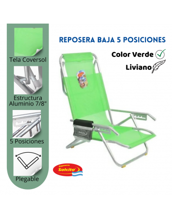 Reposera Solcito 3025, 5...