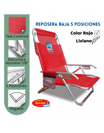 Reposera Solcito 3025, 5...