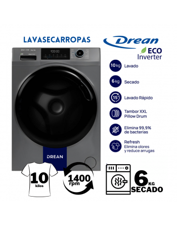 Lavasecarropas Drean 10kg /...