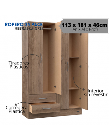 Placard 24 Pack 4 puertas 2...