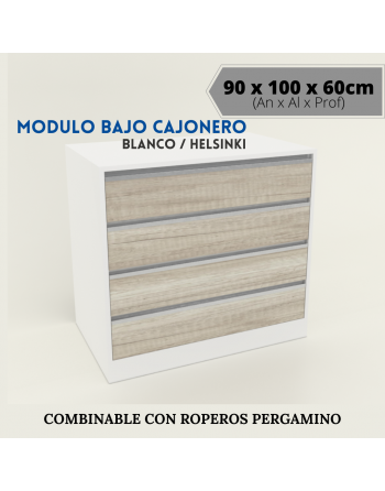 Modulo Bajo 4 cajones...