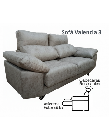 Sillón Valencia 3 cuerpos -...
