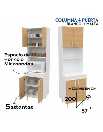 Columna Cocina 4 puertas...