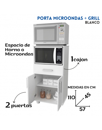 Porta Microondas + Grill...