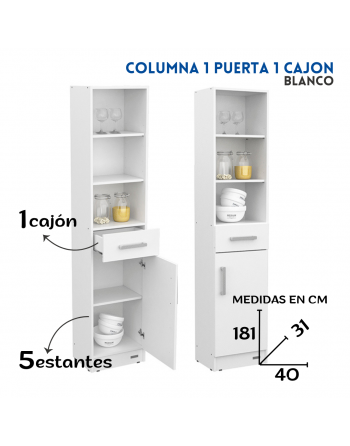 Columna 1.80m 1 puerta 1...