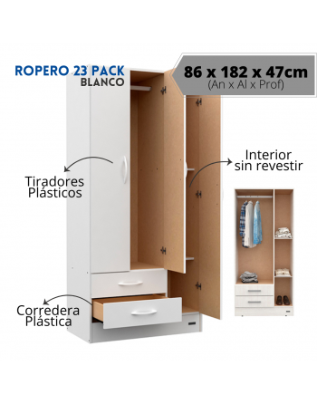 Placard 23 pack 3 puertas 2...