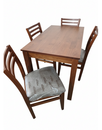 Combo Pino: mesa 120x70 + 4...