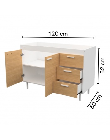 Bajo mesada express 120cm...