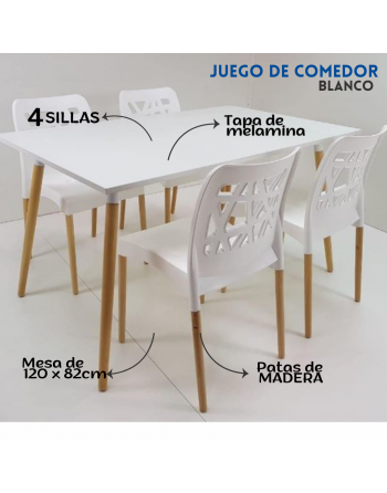 Combo mesa 120x82 + 4...