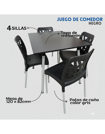 Combo mesa 120x82 + 4...