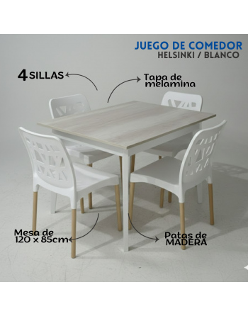 Combo Mesa 120cm Patas...