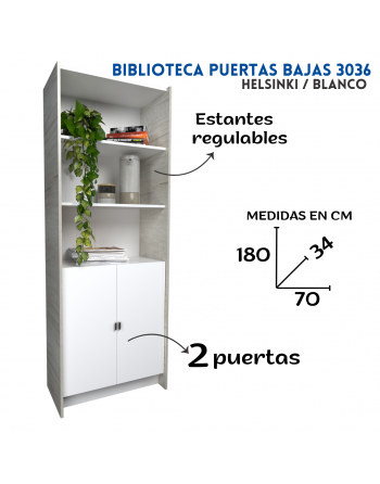 Biblioteca puertas bajas...