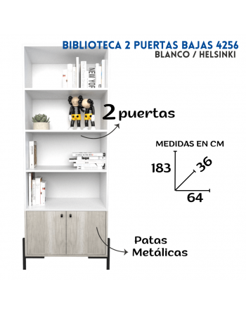 Biblioteca 2 puertas bajas...