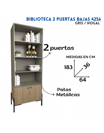 Biblioteca 2 puertas bajas...