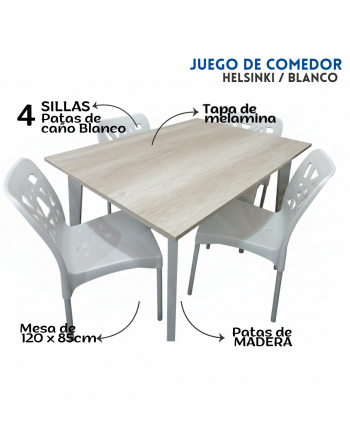 Combo Mesa 120cm Patas...