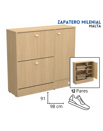 Zapatero Milenial 2 cajones...