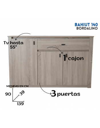 Bahiut 3 Puertas 1 Cajón...