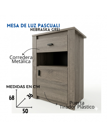 Mesa de Luz con Cajón y...