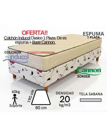 Conjunto 1 plazas - Colchon...