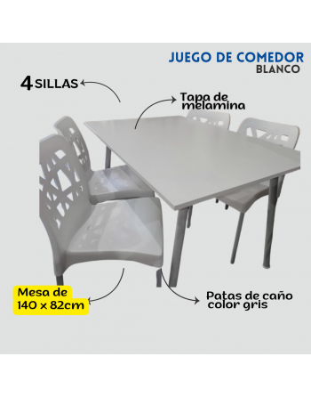 Combo mesa 140x82 + 4...
