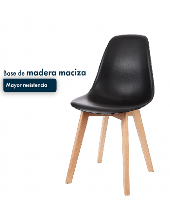 Silla Magnolia Negra patas...