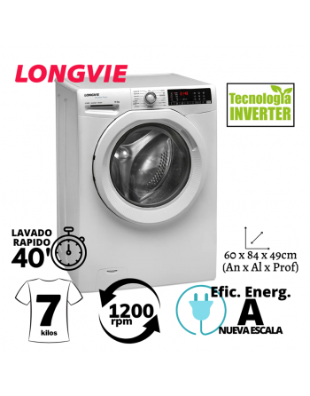 Lavarropas LONGVIE Inverter...