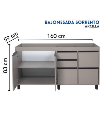 Bajo Mesada Sorrento 160cm...