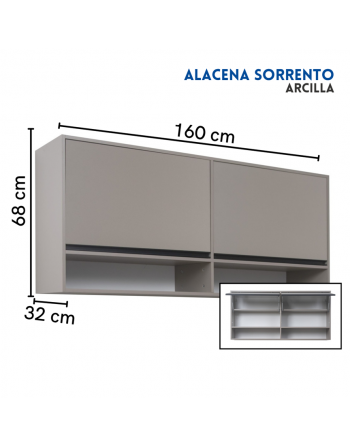 ALACENA SORRENTO 1.60 MTS....