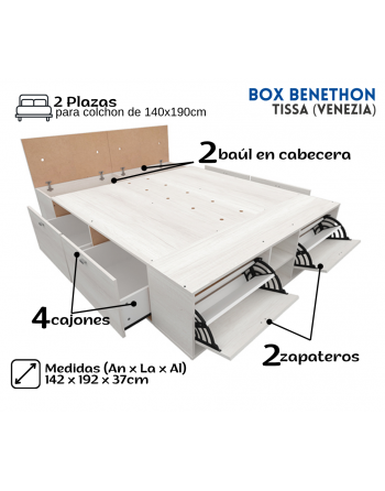 Box Benethon 4 cajones + 2...