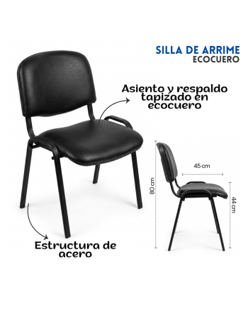 Silla Fija Oficina 4patas...