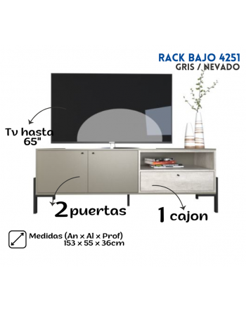 Rack 2 Puertas 1 Cajón...