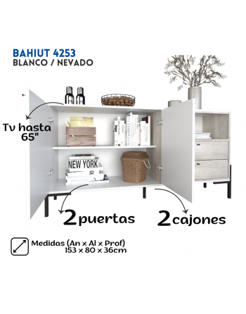 Bahiut 2 Puertas 2 Cajones...