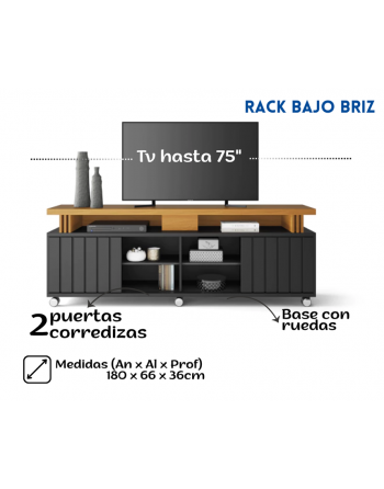 Rack TV Briz 2 ptas...