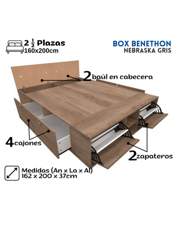 Box Benethon 4 cajones + 2...