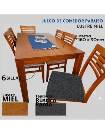 Combo Paraiso Mesa 160x90cm...