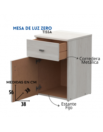 Mesa de Luz Pack 1Puerta 1...