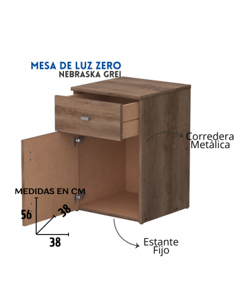 Mesa de Luz Pack 1 Puerta 1...